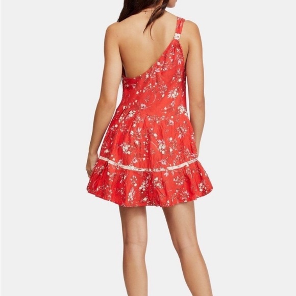 Free People Floral One Shoulder All Mine Dress - Picture 4 of 4